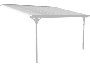 New Aanleunende Pergola In Aluminium 13,2 M - Wit - Alvaro Prieel, Pergola, Gazebo En Kiosk