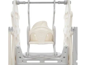 Hot Afneembare En Opvouwbare Babybox 12+2 Met Speelbord, Basketbalring En Schommel Lichtgrijs Babymeubel