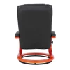 Shop Aprilia Relaxfauteuil Met Kruk, Zwart Fauteuil Kunstleer