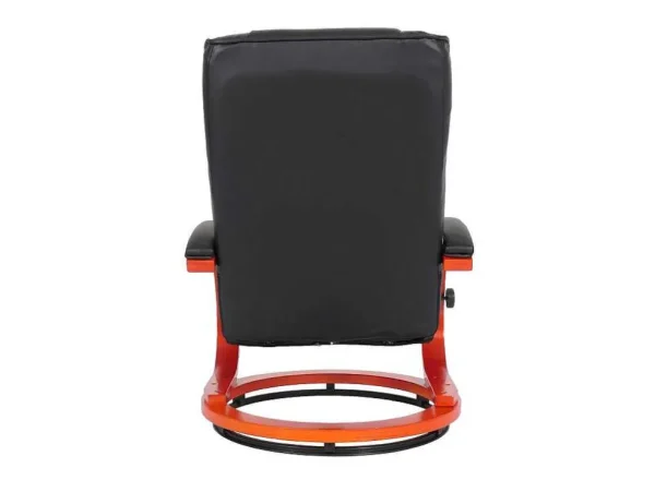 Shop Aprilia Relaxfauteuil Met Kruk, Zwart Fauteuil Kunstleer