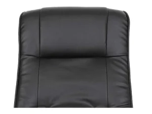 Shop Aprilia Relaxfauteuil Met Kruk, Zwart Fauteuil Kunstleer