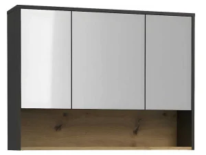 Discount Badkamer Muurkast - Antraciet - 100 Cm - Yangra Muurkast Badkamer