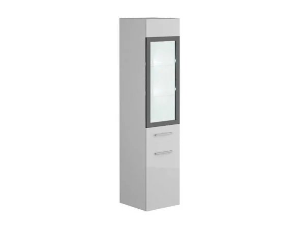 Discount Badkamerkolom Zonder Leds - Wit - L30 X B30 X H132 Cm - Laurine Badkamerkast