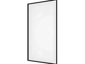 Best Badscherm In Industriele Stijl Zwart Mat - 70 X 140 Cm - Gehard Glas - Bradenton Badscherm