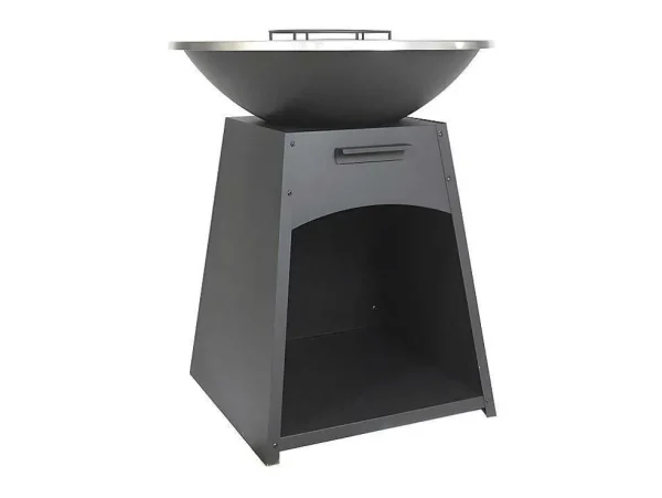 Flash Sale Barbecue/Plancha/Vuurkorf Van Staal - L81 X B81 X D96 Cm - Zwart - Corvera Buitenkeuken