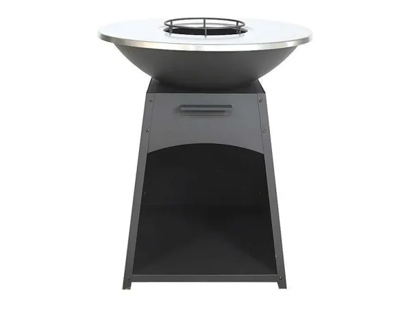 Flash Sale Barbecue/Plancha/Vuurkorf Van Staal - L81 X B81 X D96 Cm - Zwart - Corvera Buitenkeuken