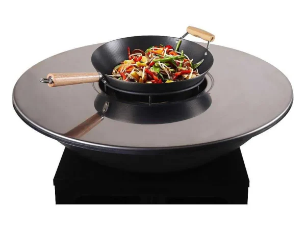 Flash Sale Barbecue/Plancha/Vuurkorf Van Staal - L81 X B81 X D96 Cm - Zwart - Corvera Buitenkeuken