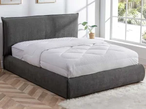 Flash Sale Bed 160 X 200 Cm - Ribfluweel - Antraciet - Sonetri Fluwelen Bed