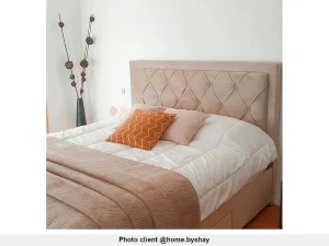 Clearance Bed Met Opbergruimte - Stof - Kleur: Champagne - 180 X 200 Cm - Leopold Fluwelen Bed