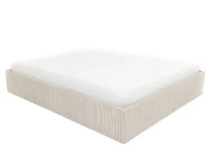 Discount Bedbodem Met Opbergruimte 140 X 190 Cm Van Beige Ribfluweel - Pontos Van Ysmee Bedbodem