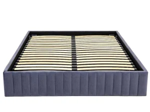 Hot Bedbodem Met Opbergruimte 140 X 190 Cm Van Grijs Velours - Sethi Van Dreamea Bedbodem