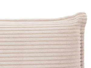 Flash Sale Bedhoofd 180 Cm - Ribfluweel - Beige - Ambrilia Hoofdeinde En Brugkast