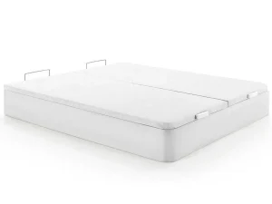 Online Bedset 180 X 200 Cm - Witte Bedbodem Met Opbergruimte + Matras Met Pocketveren - Marquis Van Dreamea Play Set Matras En Lattenbodem