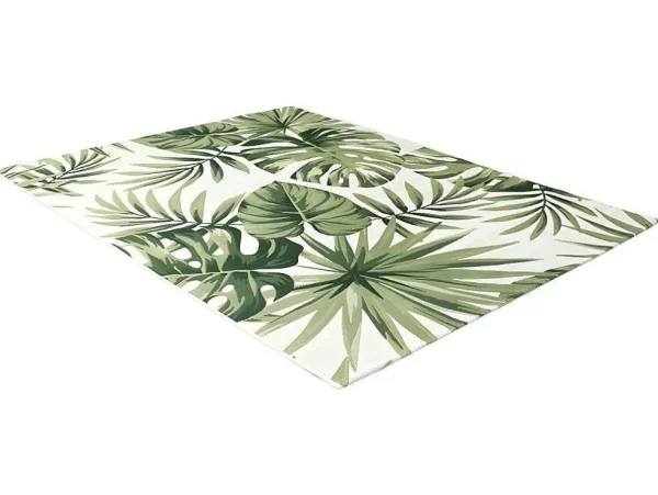 Discount Binnen- Of Buitentapijt Etnische Stijl Bloemenmotief Palmo - 150 X 200 Cm - Groen Tuindecoratie