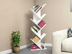 Cheap Boekenkast Met 7 Planken - Wit - Asinali Boekenkast & Vitrine