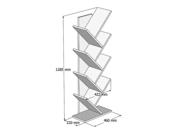 Cheap Boekenkast Met 7 Planken - Wit - Asinali Boekenkast & Vitrine