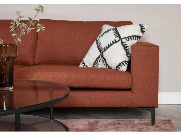 Clearance Bolero Bank 3 Persoons Rood. Aanbiedingen: Zitbank & Fauteuil