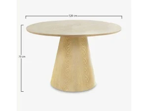 Cheap Bolton Eetkamertafel O120Cm Naturel. Eettafel