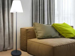Shop Buitenlamp Op Voet Met Led-Verlichting Wiley - Metaal - H150 Cm - Veranderende Kleuren Tuinlamp