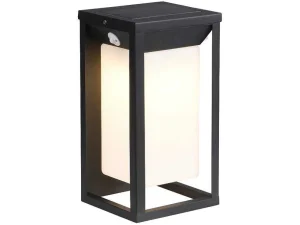 Flash Sale Buitenwandlamp Op Zonne-Energie Met Led - L. 15 X H. 30 Cm - Metaal - Zwart - Fozzano Tuinlamp