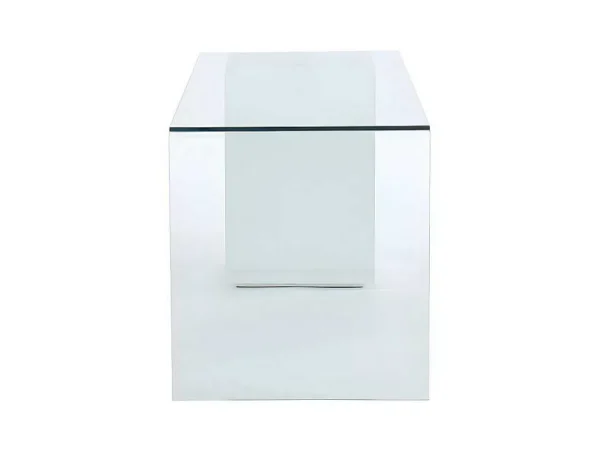 Best Sale Bureau Muriel Met Opbergruimte - 4 Laden - Gehard Glas & Mdf Bureaumeubel