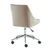 Cheap Bureaustoel Masurie - Velours - Beige - Verstelbare Hoogte Bureaustoel