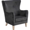 Best Campo Fauteuil Donkergrijs. Fauteuil Met Holle Rugleuning