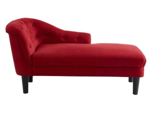 Sale Chaise Longue - Hoek Rechts - Anouk Van Stof - Rood Chaise Longue