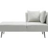 Sale Chaise Longue Links Van Cremekleurige Stof Napasa Chaise Longue