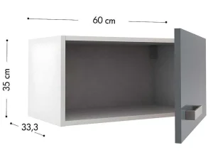 Cheap Complete Hoekkeuken - 9 Opbergruimtes - Grijs & Wit - Trattoria Keukenmeubel