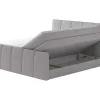 Outlet Complete Set Boxspring Met Verstelbaar Hoofdeinde + Bedbodem-Kist + Matras + Dekmatras Verone - Lichtgrijs - 160X200 Cm Boxspringbed