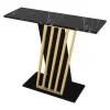 Best Consoletafel - Zwart Marmereffect En Goud - Orsona Sidetable