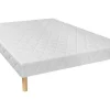 New Decoratief Gewatteerde Bedbodem Met 14 Multiplex-Latten Panacea Van Dreamea - Wit - 140X190 Cm Bedbodem