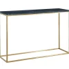 Online Design Sidetable Aretha - Marmer En Metaal - Zwart En Goudkleurig - Van Sidetable