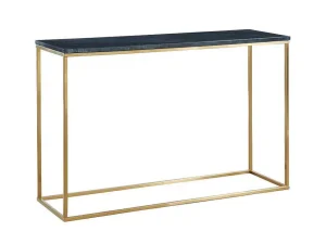 Online Design Sidetable Aretha - Marmer En Metaal - Zwart En Goudkleurig - Van Sidetable