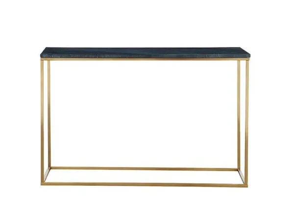 Online Design Sidetable Aretha - Marmer En Metaal - Zwart En Goudkleurig - Van Sidetable