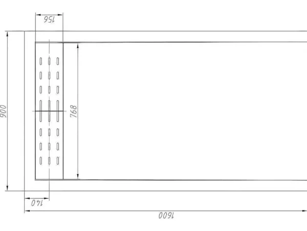 Flash Sale Douchebak Lyros Met Sifon Inbegrepen - 1600X900X40Mm - Wit Douchebak