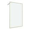 Cheap Douchewand Voor Inloopdouche 120 X 200 Cm Goudkleurig Gehard Glas Amberi Douchewand