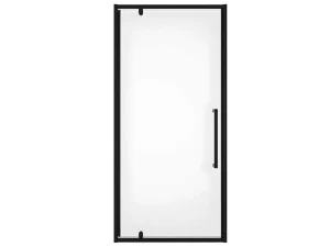 Online Draaibare Douchedeur Van Matzwart Metaal - Industriele Stijl - 80 X 195 Cm - Tamri Douchewand