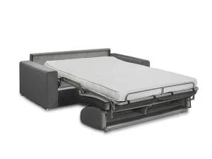 Cheap Driezits Express Bedbank Van Fluweel Calito - Antraciet - Tweepersoonsbed 140 Cm - Matras 14 Cm Speciale Modellen Zitbanken & Fauteuils