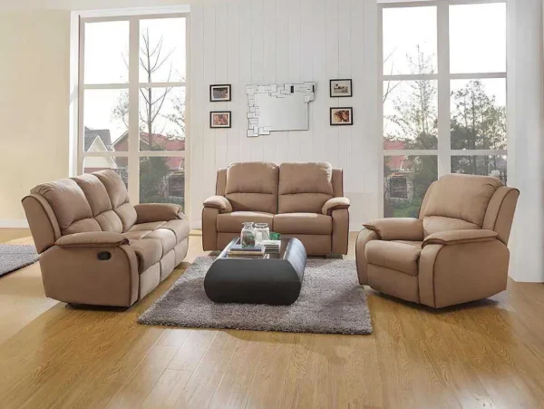 Hot Driezits Relaxbank Microvezel Hernani - Taupe Aanbiedingen: Zitbank & Fauteuil