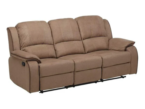 Hot Driezits Relaxbank Microvezel Hernani - Taupe Aanbiedingen: Zitbank & Fauteuil