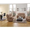 Clearance Driezits, Tweezits Relaxbank En Relaxfauteuil Van Microvezel Hernani - Grijs Set Zitbank + Fauteuil