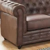 New Driezitsbank Chesterfield Van Microvezel Met Vintage Look Zitbank