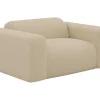 Cheap Driezitsbank En Fauteuil Van Beige Stof Met Textuur Pogni Van Maison Cephy Set Zitbank + Fauteuil