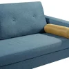 Sale Driezitsbank Tatum Van Stof - Blauw Scandinavisch