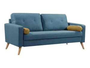 Sale Driezitsbank Tatum Van Stof - Blauw Scandinavisch