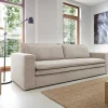 Best Driezitsslaapbank Van Cremewit Ribfluweel Tilia. Fluweel / Suede