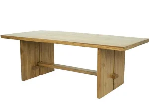 Flash Sale Eettafel 8 Plaatsen Van Teakhout - Kleur: Naturel - Lenida Eettafel