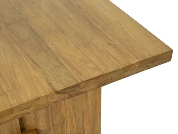 Flash Sale Eettafel 8 Plaatsen Van Teakhout - Kleur: Naturel - Lenida Eettafel